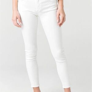 Agolde White Skinny Jeans High-Rise Stretch